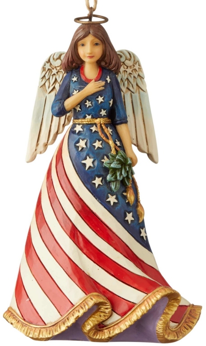 Jim Shore 6004317 Patriotic Angel Ornament