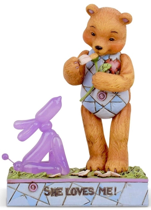 Jim Shore Button and Squeaky 6005125 Button In Love Figurine