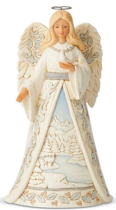 Jim Shore 6005255 Woodland Christmas Angel Figurine