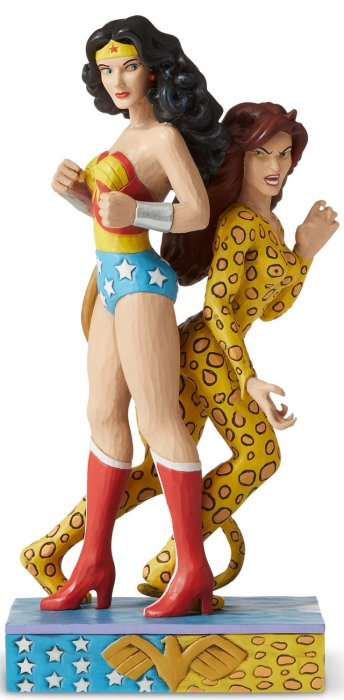 Jim Shore DC Comics 6005983 Wonder Woman and Cheetah Figurine