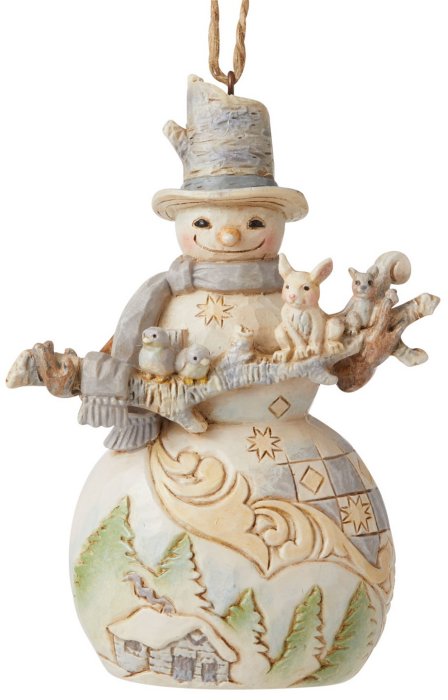 Jim Shore 6006587 Woodland Snowman Ornament