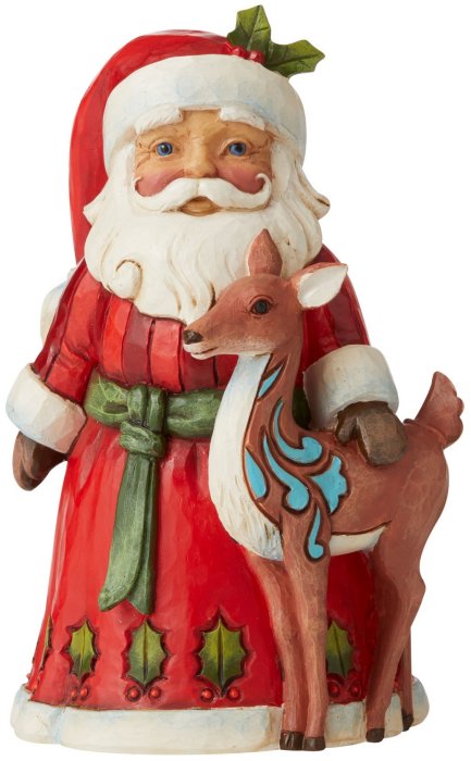 Jim Shore 6006656 Santa and Deer Pint Size Figurine