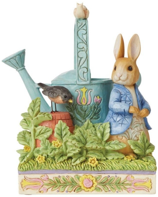 Jim Shore Beatrix Potter 6008744N Peter Rabbit & Watering Can Figurine