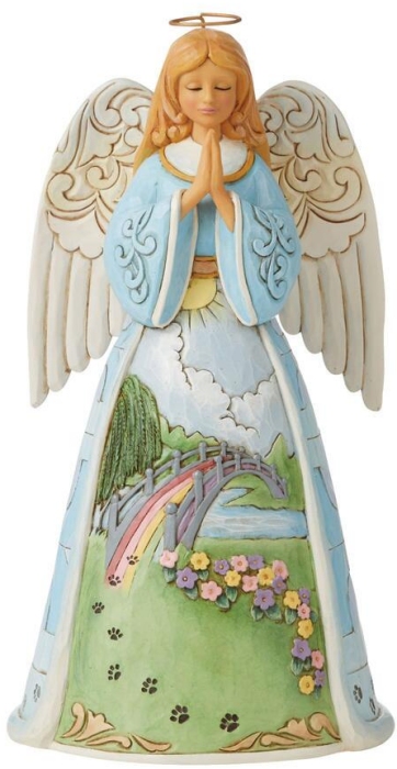 Jim Shore 6008762 Rainbow Bridge Angel Figurine