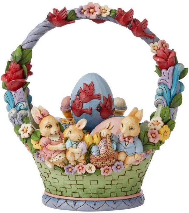 Jim Shore 6008810 17th Annual Easter Basket Figurine