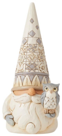 Jim Shore 6008864 Woodland Gnome with Owl Figurine