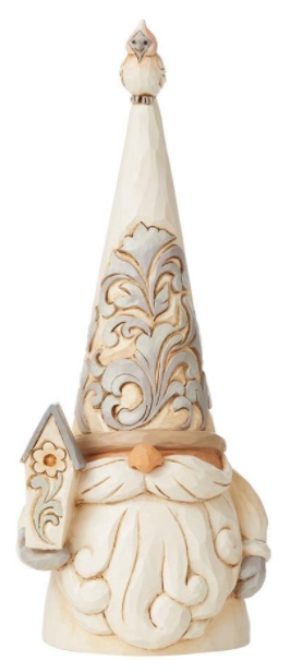 Jim Shore 6008866 Woodland Gnome Holding Birdhouse Figurine