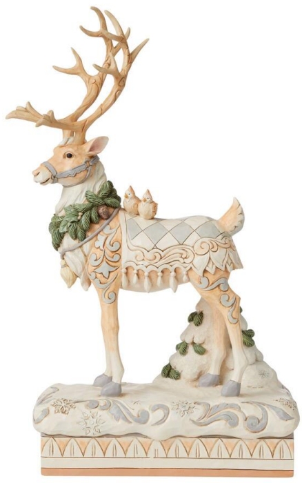Jim Shore 6008870 Woodland Large Reindeer Figurine