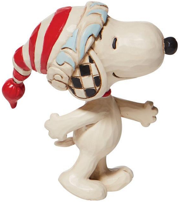 Jim Shore Peanuts 6008960 Mini Snoopy With Red And