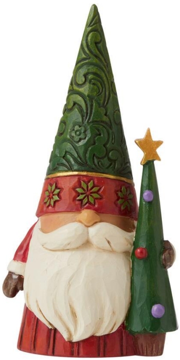 Jim Shore 6009184 Christmas Gnome with Tree Figurine