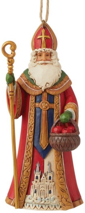 Jim Shore 6009466 Czech Santa Ornament