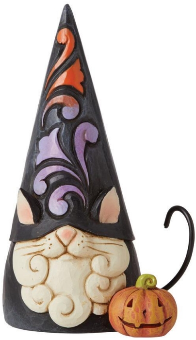 Jim Shore 6010672i Black Cat Gnome Figurine