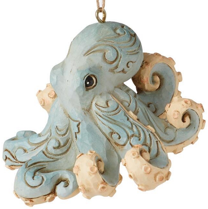 Jim Shore 6010810N Coastal Octopus Ornament