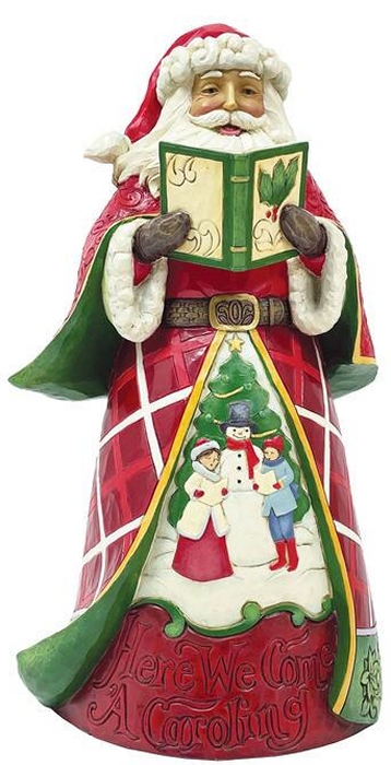 Jim Shore 6010813 16th Annual Caroling Santa Figurine