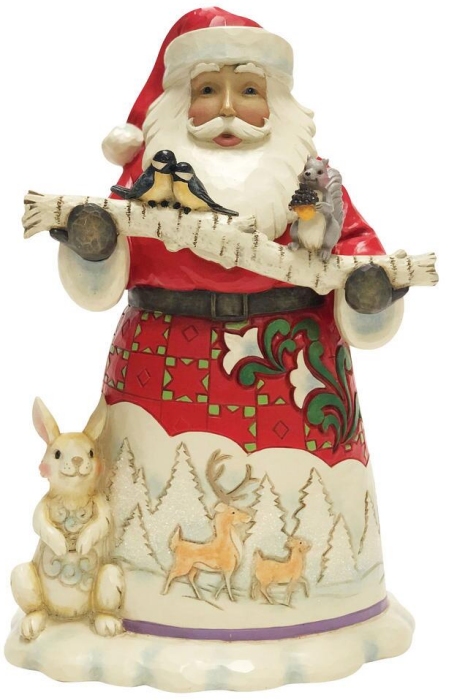 Jim Shore 6010816 Santa With Branch & Animals Figurine