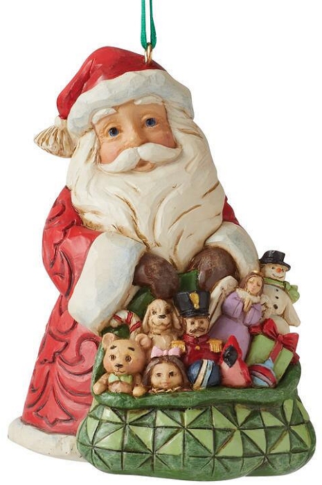 Jim Shore 6010832 Santa With Toybag Ornament