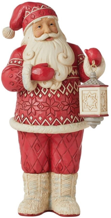 Jim Shore 6010833 Nordic Noel Santa in Boots Figurine
