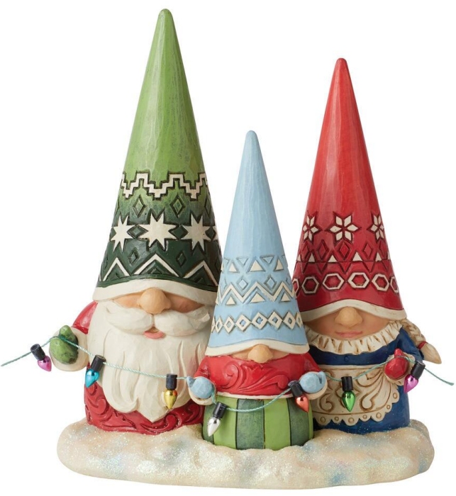 Jim Shore 6011157i Christmas Gnome Family Figurine