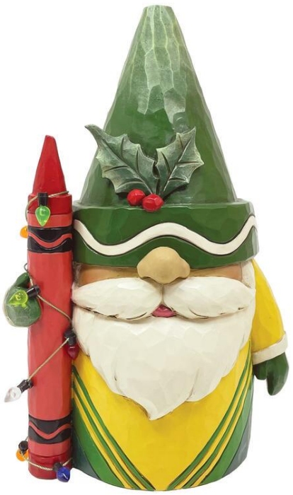 Jim Shore 6011239i Gnome Holding Crayon Figurine
