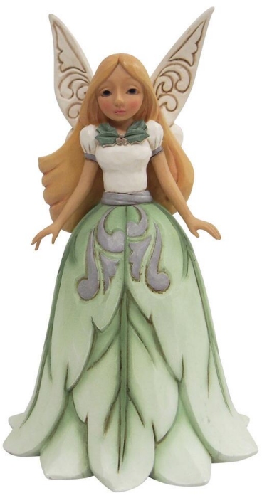 Jim Shore 6011626 White Woodland Fairy With Leaf Skirt Figurine