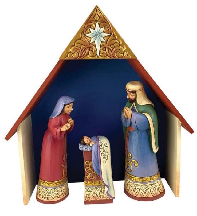 Jim Shore 6011684 Set of 4 Nativity Figurine