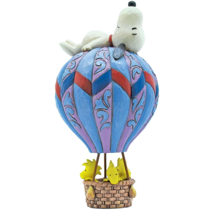 Peanuts by Jim Shore 6011960N Snoopy Laying on Hot Air Ballon Figurine