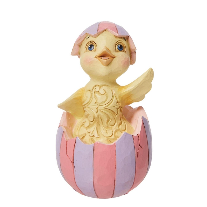 Jim Shore 6012441 Easter Chick in Egg Figurine