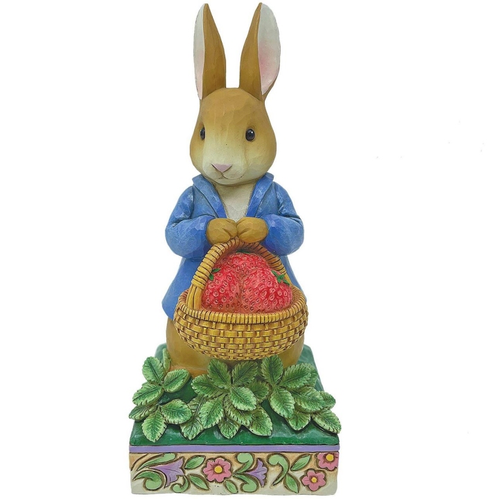 Jim Shore Beatrix Potter 6012489 Peter Rabbit & Strawberries Figurine