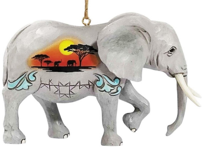 Jim Shore 6012814N African Elephant Ornament
