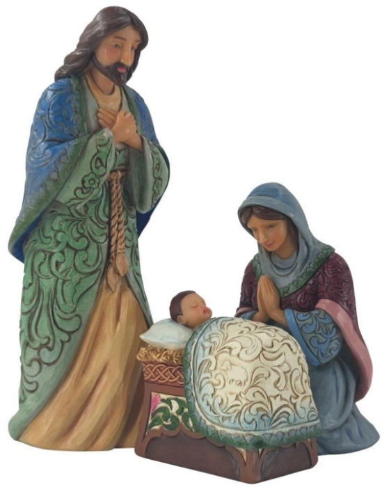Jim Shore 6012942 Holy Family Set of 3 Figurines