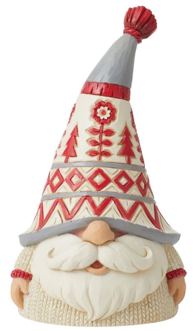 Jim Shore 6012952N Nordic Noel Gnome In Sweater Figurine