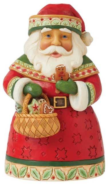 Jim Shore 6012965N Pint Size Santa with Cookies Figurine