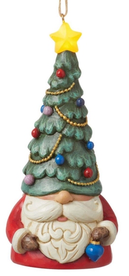 Jim Shore 6012976 LED Light-up Gnome Christmas Hanging Ornament