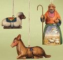 Jim Shore 118108 Shepherd and 2 Animals Ornament