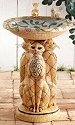 Jim Shore 4005184 Cat Birdbath