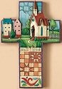 Jim Shore 4007046 Church Cross Wall Decor