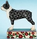 Jim Shore 4007497 Boston Terrier Charlei Figurine