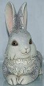 Jim Shore 4009749 Grey bunny Statue