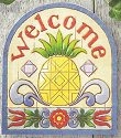 Jim Shore 4011473 Pineapple Garden Plaque