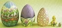 Jim Shore 4012461 Easter Eggs Nesting Boxes