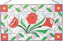 Jim Shore 4012507 Small Panel Roses Suncatcher