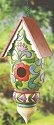 Jim Shore 4012614 Floral Pattern Birdhouse Birdhouse