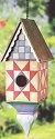 Jim Shore 4012710 Quilt Pattern Birdhouse Birdhouse