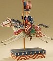 Jim Shore 4013280 Uncle Sam and Horse God Bless America Figurine