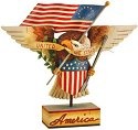 Jim Shore 4013282 Patriotic Eagle United We Stand Figurine