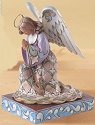 Jim Shore 4013492 He's Always Listening Angel Kneeling Figurine