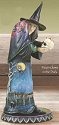 Jim Shore 4014028 Witch Holding Skull - Full Moon Fright Figurine