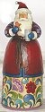 Jim Shore 4014449 Sweet Greetings Santa Milk and cookies Figurine