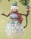 Jim Shore 4014454 Cat Snowman Ornament
