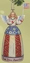 Jim Shore 4014460 Patriotic Angel Ornament